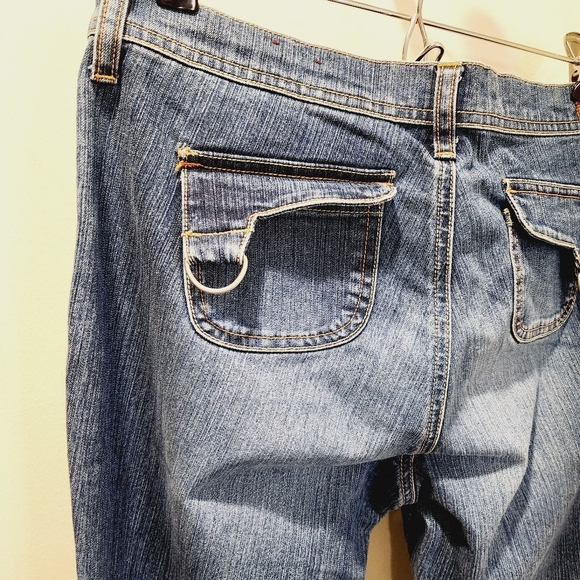 BONGO women's washed blue boot cut jeans size 9 - Picture 9 of 11